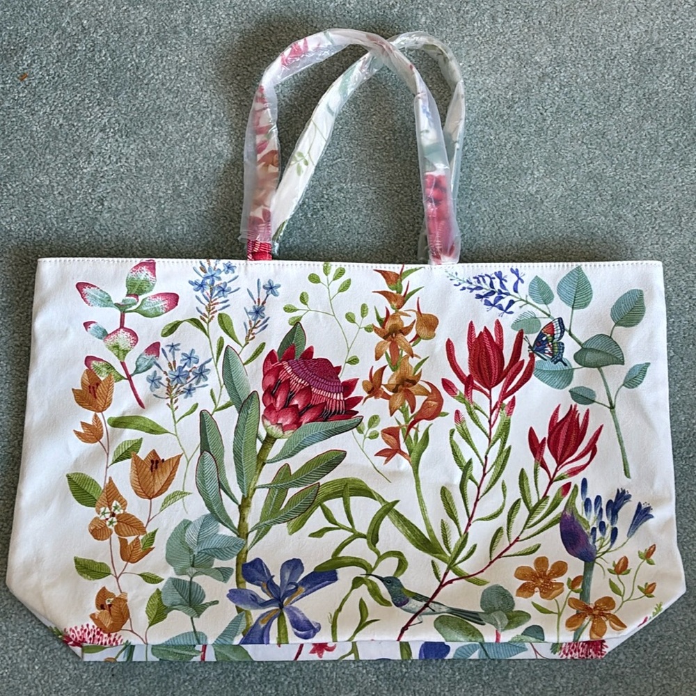 Floral Canvas Tote